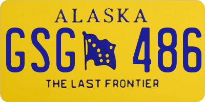 AK license plate GSG486