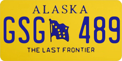 AK license plate GSG489
