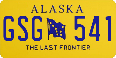 AK license plate GSG541