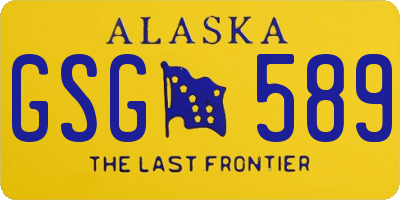 AK license plate GSG589