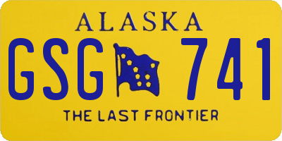 AK license plate GSG741