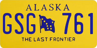 AK license plate GSG761