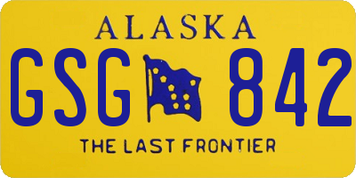 AK license plate GSG842
