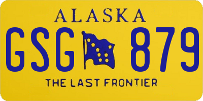 AK license plate GSG879