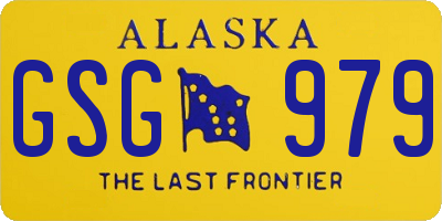 AK license plate GSG979
