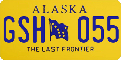 AK license plate GSH055