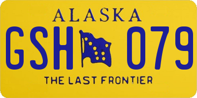 AK license plate GSH079