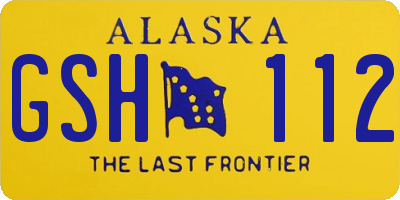 AK license plate GSH112