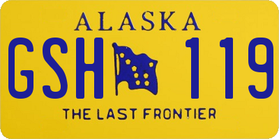 AK license plate GSH119