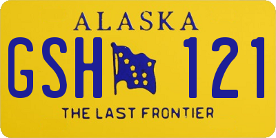 AK license plate GSH121