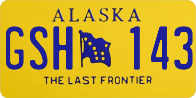 AK license plate GSH143