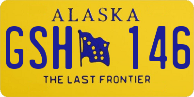 AK license plate GSH146