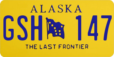 AK license plate GSH147