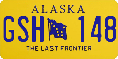 AK license plate GSH148