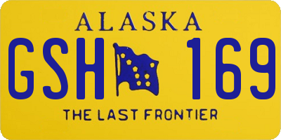 AK license plate GSH169