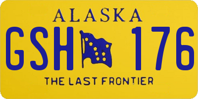 AK license plate GSH176