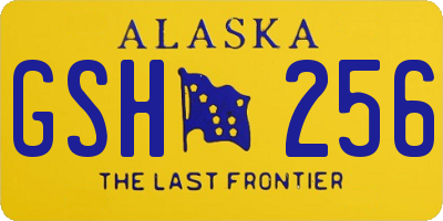 AK license plate GSH256