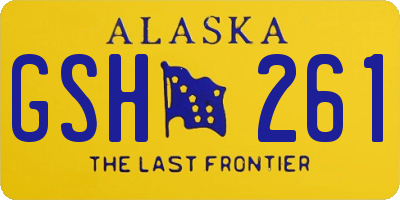 AK license plate GSH261