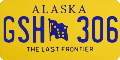 AK license plate GSH306