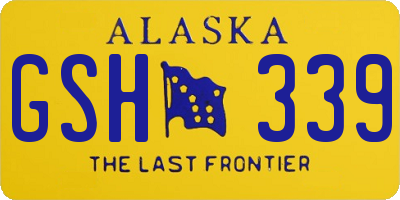 AK license plate GSH339