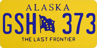 AK license plate GSH373