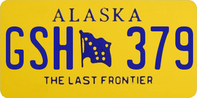 AK license plate GSH379