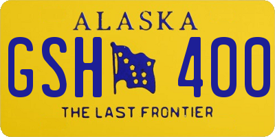 AK license plate GSH400