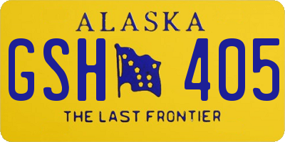 AK license plate GSH405