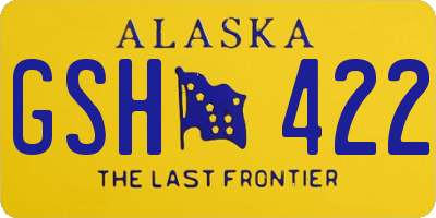 AK license plate GSH422