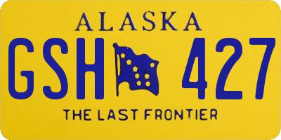 AK license plate GSH427