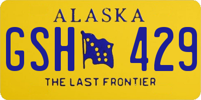 AK license plate GSH429