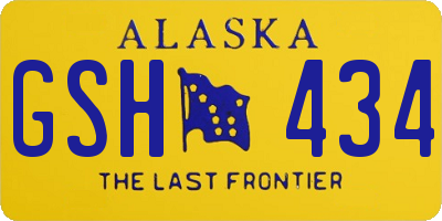 AK license plate GSH434
