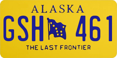 AK license plate GSH461
