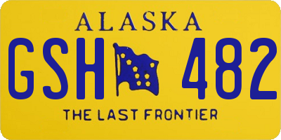 AK license plate GSH482