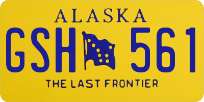 AK license plate GSH561