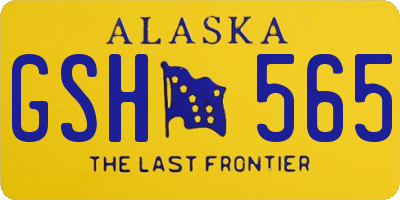 AK license plate GSH565