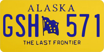 AK license plate GSH571