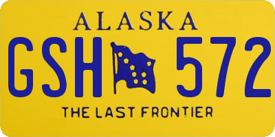 AK license plate GSH572