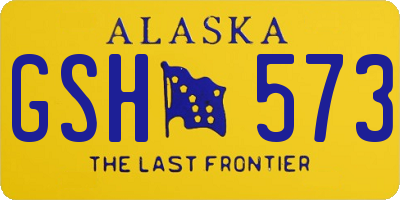 AK license plate GSH573