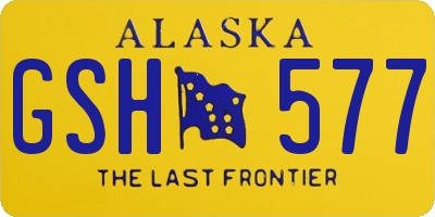 AK license plate GSH577