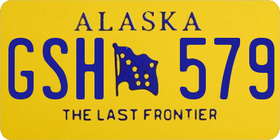 AK license plate GSH579