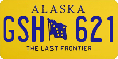 AK license plate GSH621