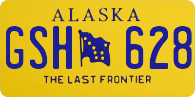 AK license plate GSH628