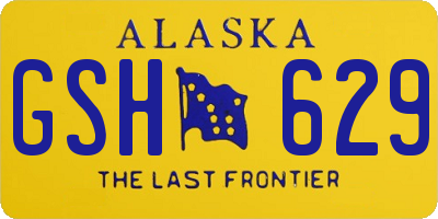 AK license plate GSH629