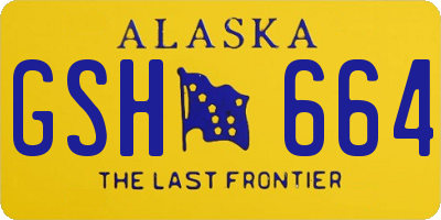 AK license plate GSH664
