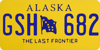 AK license plate GSH682