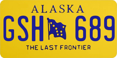 AK license plate GSH689