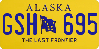 AK license plate GSH695