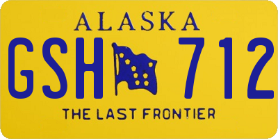 AK license plate GSH712