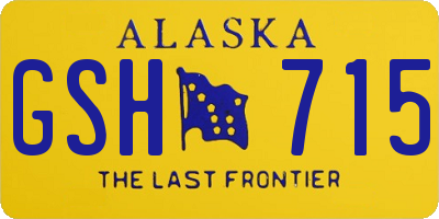 AK license plate GSH715